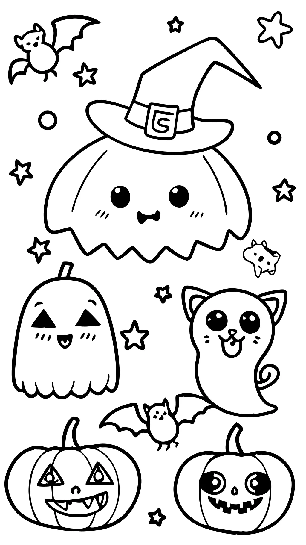 cute coloring pages for halloween